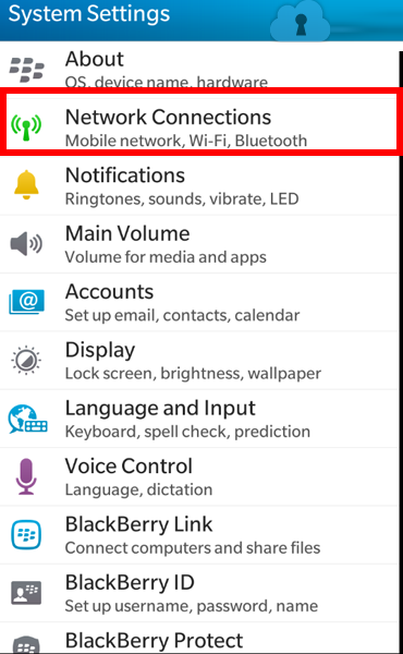 آموزش اتصال به وی پی ان ikev2 بر روی Balckberry