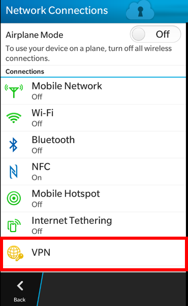 آموزش اتصال به وی پی ان ikev2 بر روی Balckberry