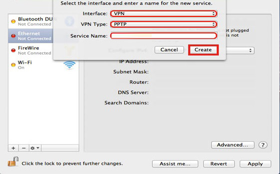 آموزش اتصال L2TP/PPtp وی پی ان بر روی مک