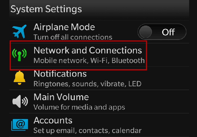 آموزش تنظیم وی پی ان L2TP بر روی بلک بری