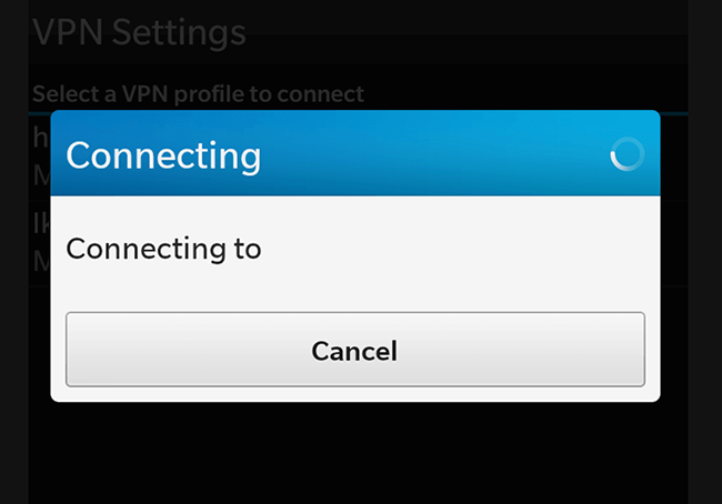 آموزش تنظیم وی پی ان L2TP بر روی بلک بری