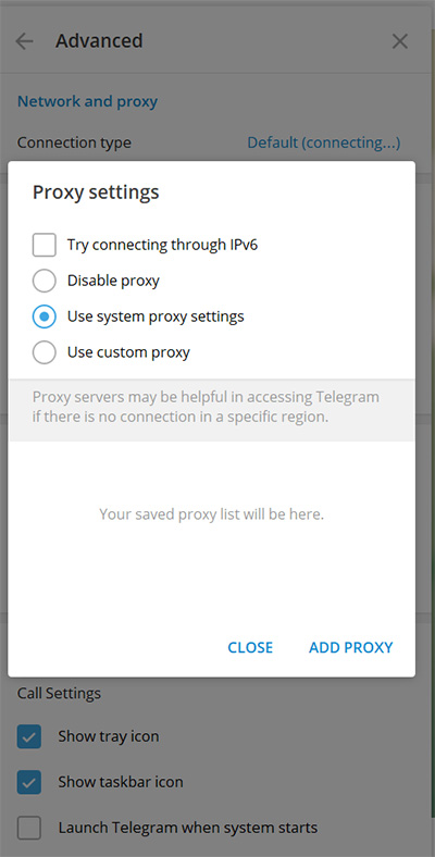 آموزش نصب پروکسی ساکس 5 بر روی تلگرام دسکتاپ در ویندوز